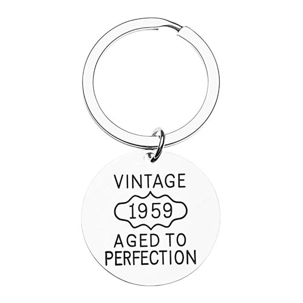 60th Birthday Keychain